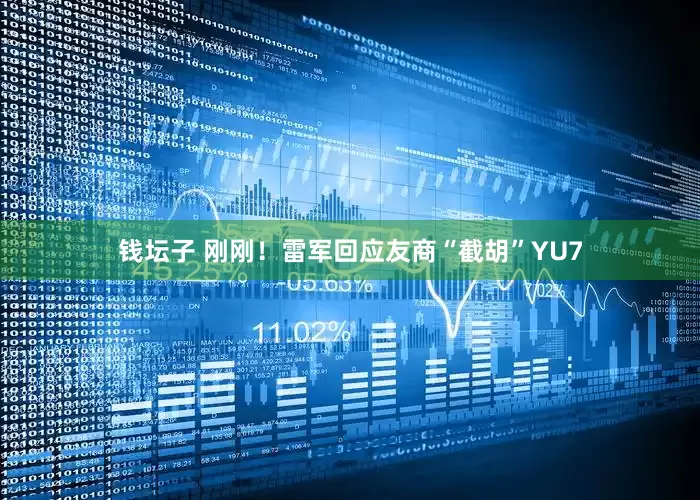 钱坛子 刚刚！雷军回应友商“截胡”YU7
